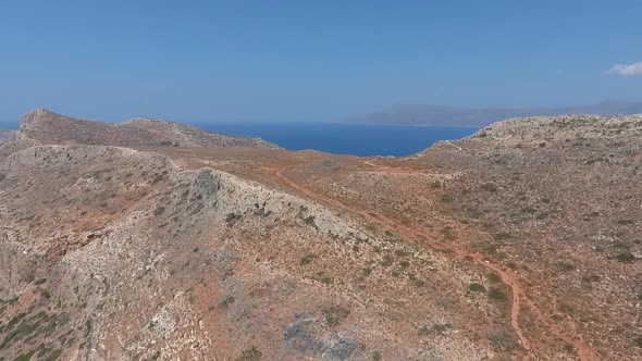 Greek Maldives, Balos, Mountains, Mountain trail