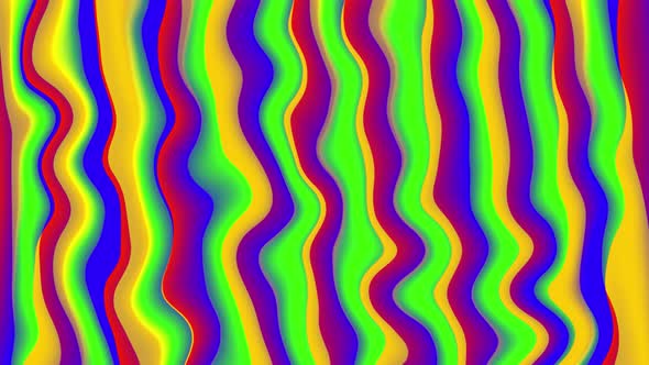 Abstract Liquid Gradient Surface Shiny Colorful Smooth Wavy Background Animation