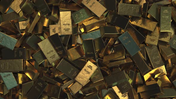 Big Pile of Gold Bullions alt