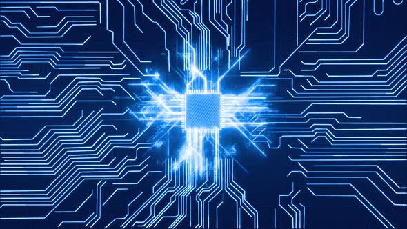 Computer Ai Chip Cpu Circuit Board