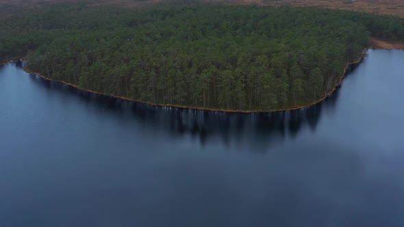 Aerial View of Lake