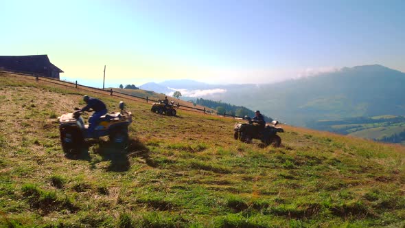 Quad Biking in the Carpathians Ukraine