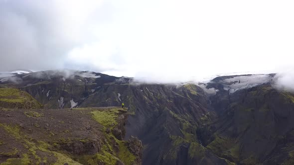 Woman on Top of a Mountain