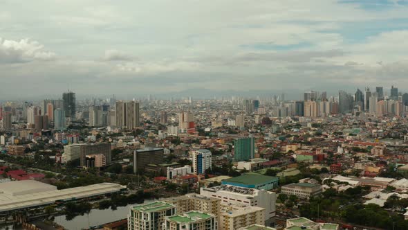 Manila, the Capital of the Philippines Aerial View