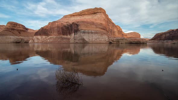 Time Lapse Transition at Sunset from Lake Powell