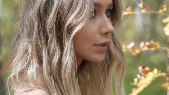 Girl Watching Nature