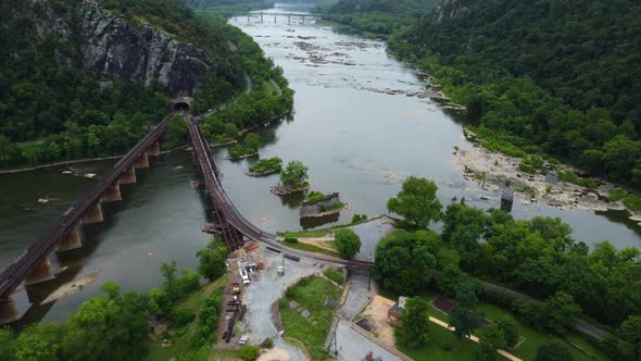 Harper's Ferry, West Virginia, site of John Brown's raid to incite a massive slave rebellion in the