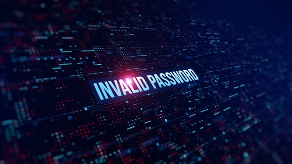 Invalid Password Digital Background