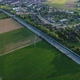 Aerial of German Highway Road with Light Traffic at Countryside - VideoHive Item for Sale