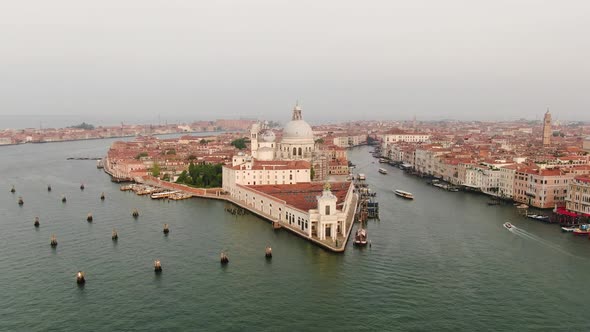 Santa Maria della Salute (Saint Mary of Health) church in Venice, Italy, Europe