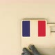 Recycled Cardboad Truck Icon with Flag of France - VideoHive Item for Sale