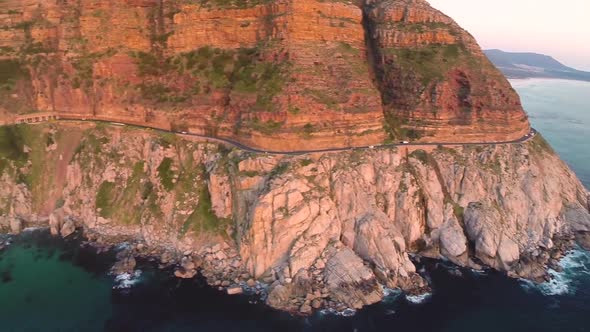 Chapmans peak drive in South Africa