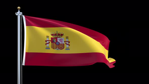 Spain Waving Flag