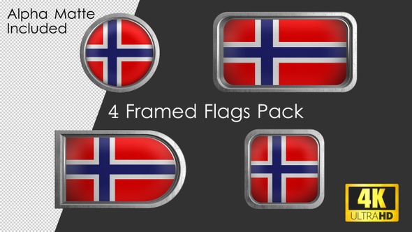 Framed Norway Flag Pack