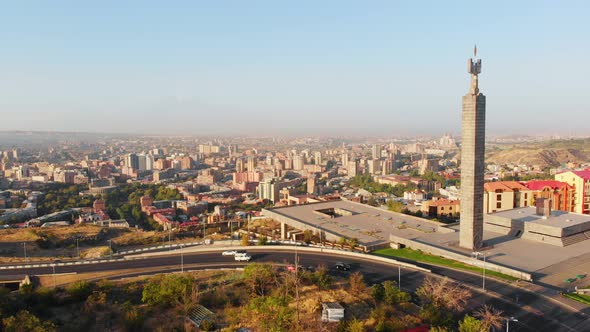 Monument Above City In Yerevan, Armenia