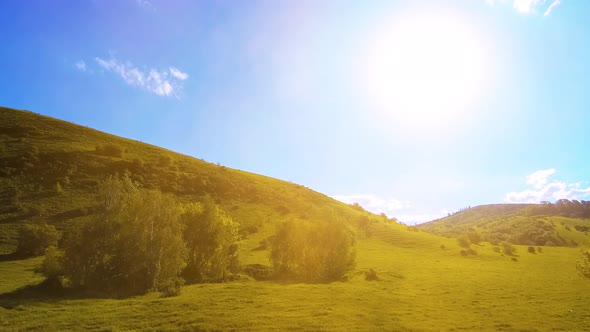 UHD Mountain Meadow Timelapse at the Summer