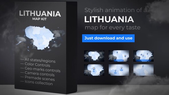 Lithuania Map - Republic of Lithuania Map Kit