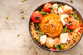 Stuffed Sweet Potato with Couscous and Vegetables in Bowl - PhotoDune Item for Sale
