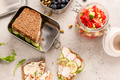 Wholegrain Bread Lunch Packed into Bento or Lunchbox Container - PhotoDune Item for Sale