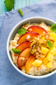 Sweet and Healthy Porridge with Fresh Fruits. Diet Breafast Idea - PhotoDune Item for Sale