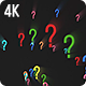 Question Marks Forming Background - 2 clips - 4K - VideoHive Item for Sale