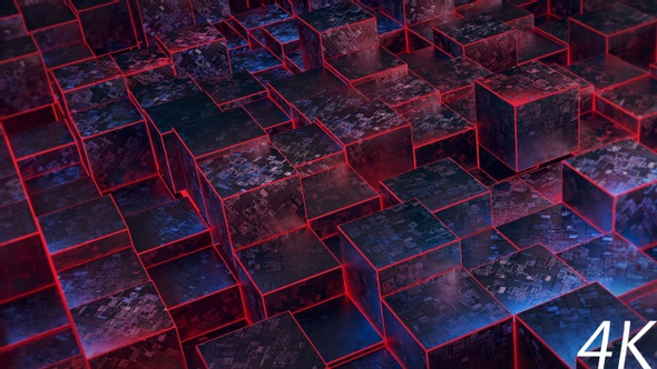 3D Cubes Background