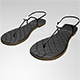 T-Strap Thong Sandals 01 - 3DOcean Item for Sale