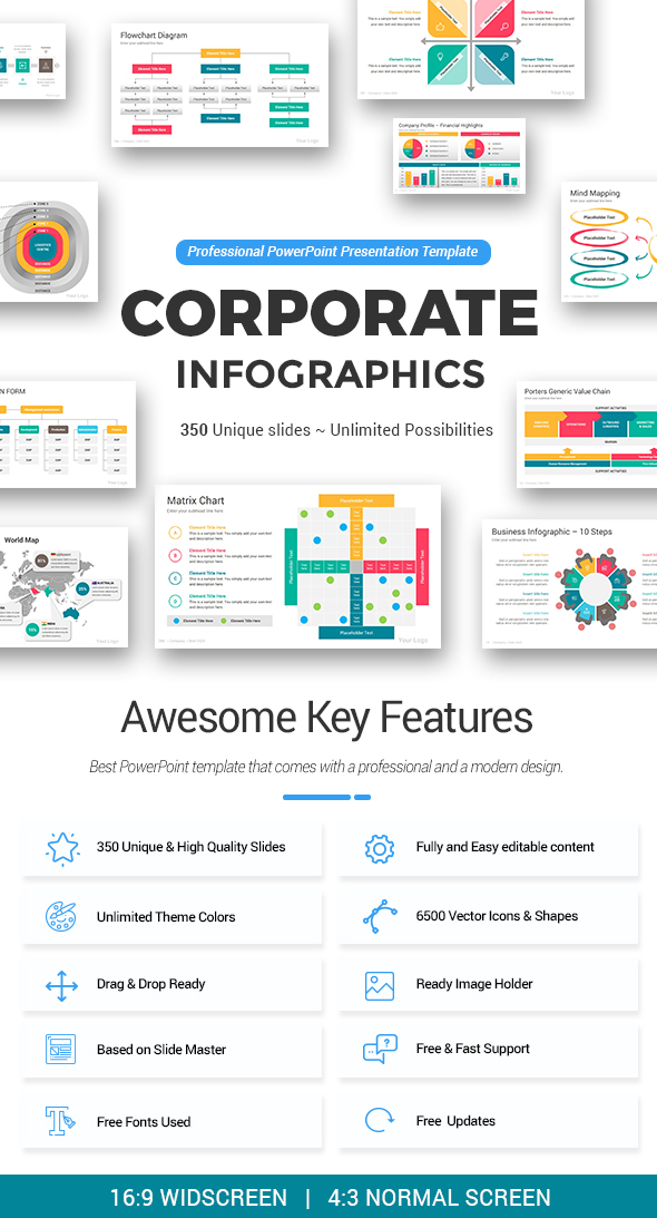 Corporate PowerPoint Infographics Template Pack