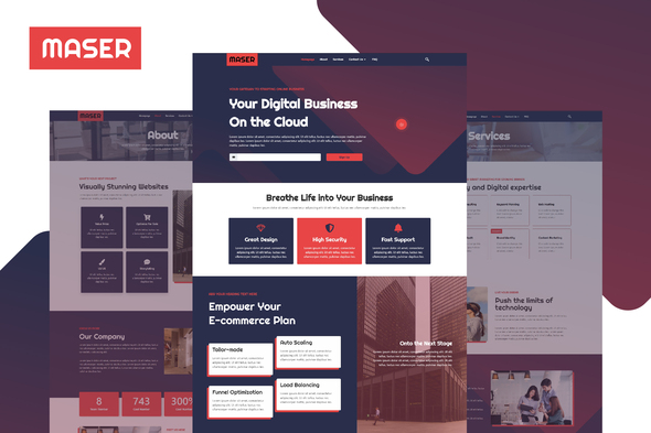 Maser - Web Design Agency Elementor Template Kit