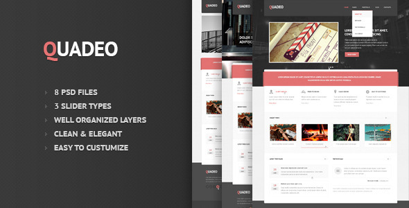 Quadeo-Clean PSD Template