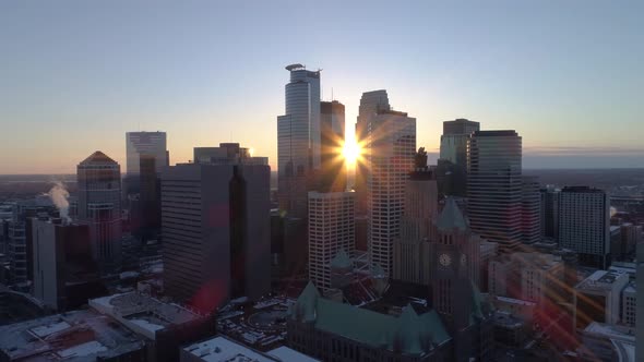 Minneapolis Cityscape at Sunset
