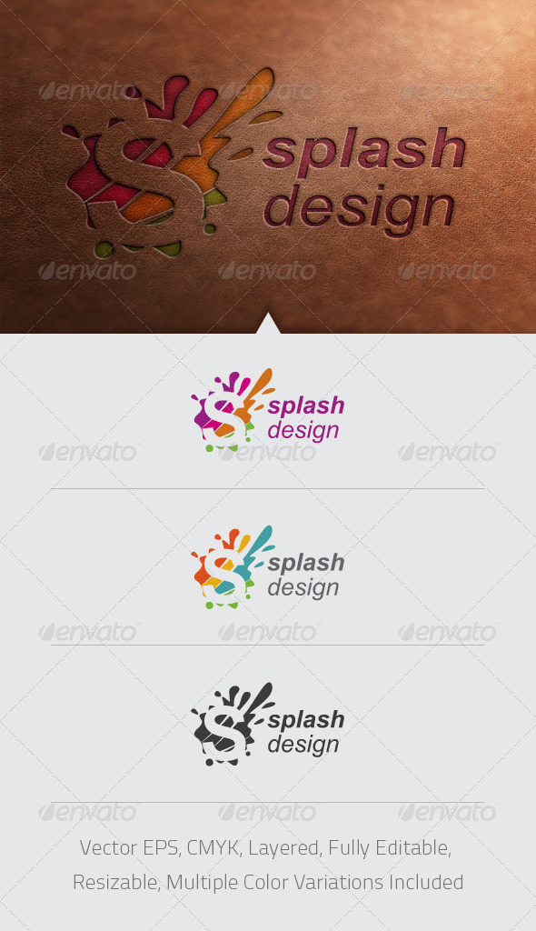 Splash Design Logo Template