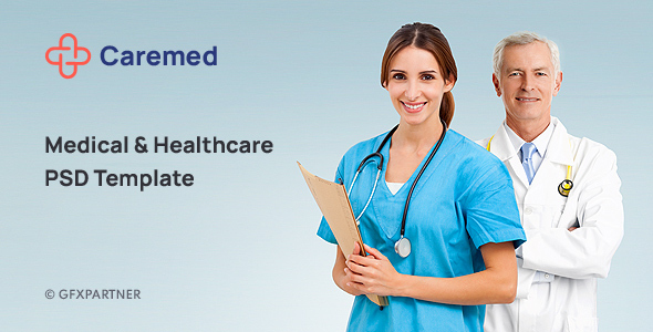 Caremed – Medical & Healthcare PSD Template