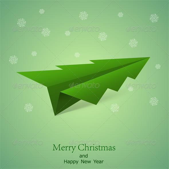 Vector concept of the Christmas tree