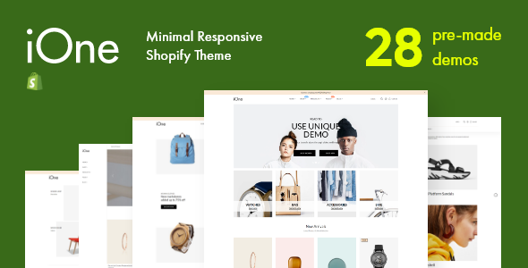 iOne - Drag & Drop Minimal Responsive Shopify Theme