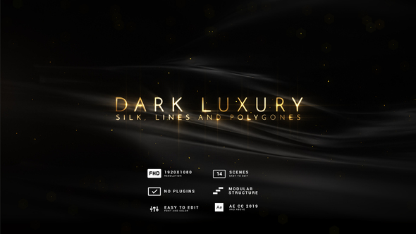 Dark Luxury | Silk, Lines and Polygones