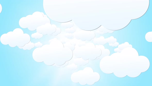 Abstract Clouds Cartoon