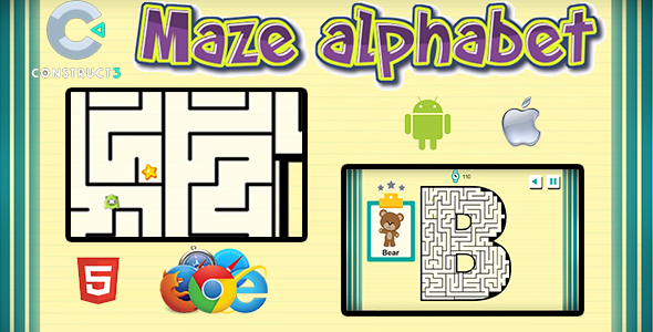Maze Alphabet - HTML5 Mobile Game