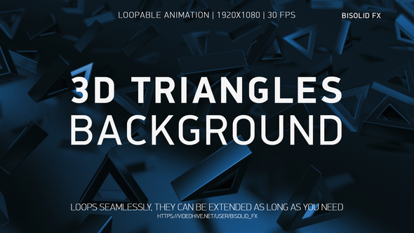 Abstract 3D Triangles Background