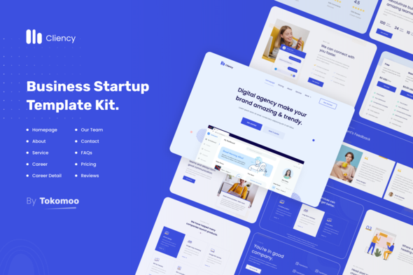 Clientcy | Business & Startup Elementor Template Kit