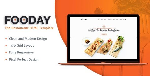 Fooday –  Restaurant HTML Template | Order Online & Reservations