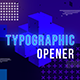 Typographic opener - VideoHive Item for Sale