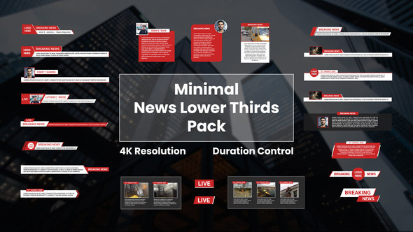Minimal News Lower Thirds Pack