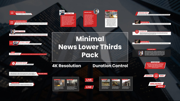 Minimal News Lower Thirds Pack alt