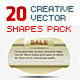 20 Creative Vector Shapes and Elements Pack - GraphicRiver Item for Sale