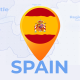 Spain Map - Kingdom of Spain Travel Map - VideoHive Item for Sale