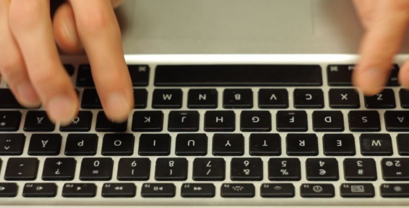 Time Lapse Of Laptop Typing