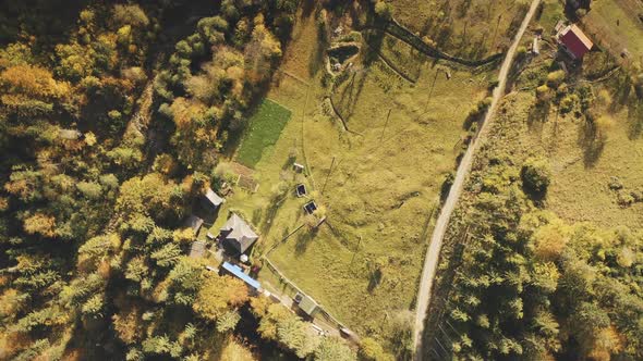 Top Down View Mountain Village