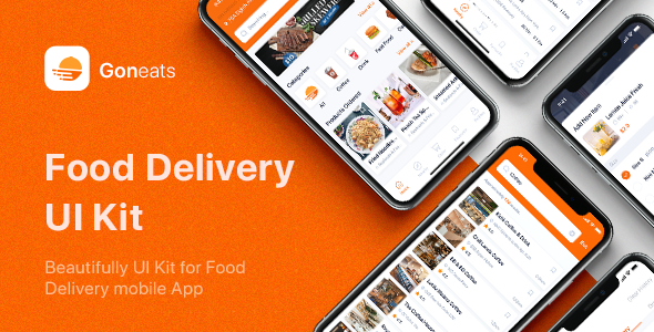 GonEats - Food Delivery UI Kit for Figma