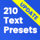 210 Text Presets - VideoHive Item for Sale
